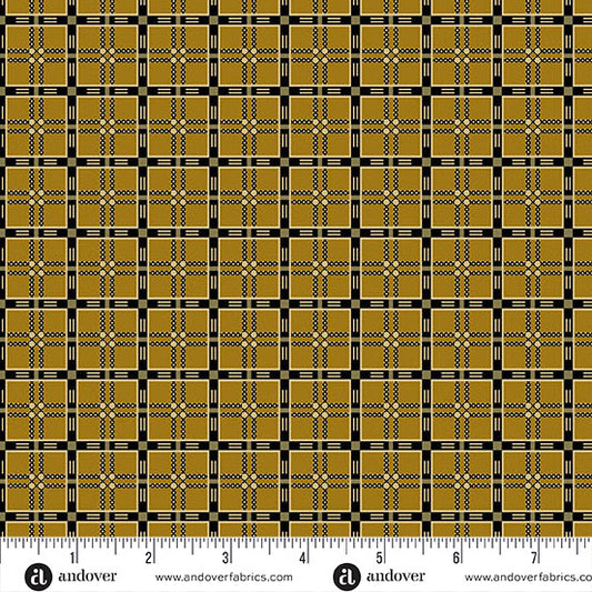 Andover Fabrics Madison Manor Revisited - Plaid Yellow