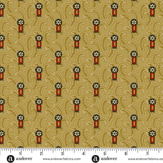 Andover Fabrics Madison Manor Revisited - Firecracker Yellow