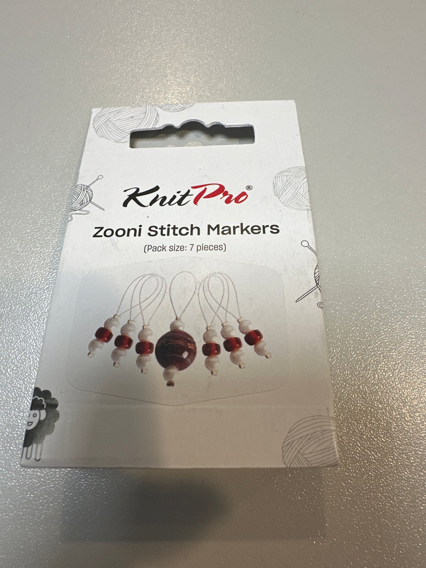 KnitPro Zooni Stitch Markers. Amaryllis
