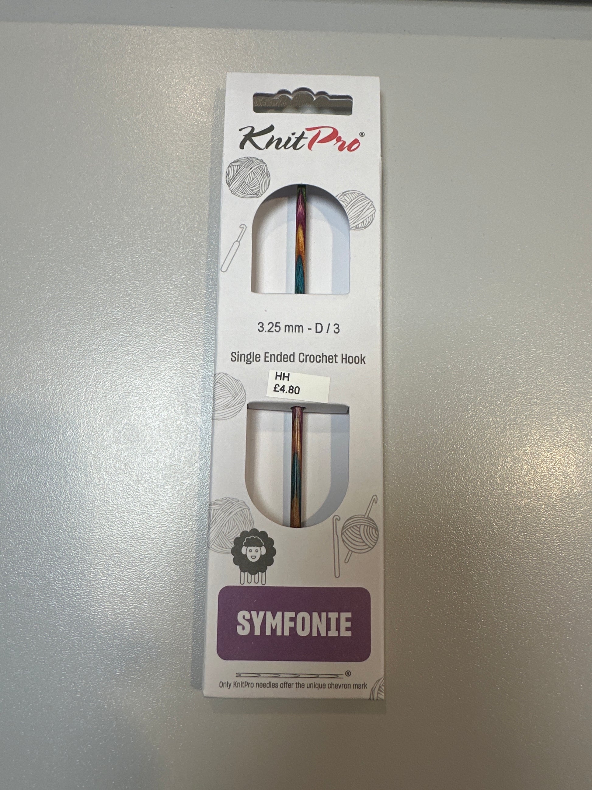 KnitPro Symfonie single ended crochet hook