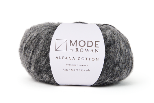 Knitting yarn in charcoal, cotton blend