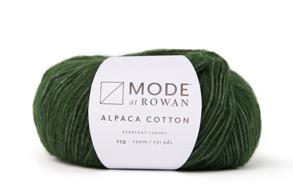 Rowan yarn in green, cotton blend