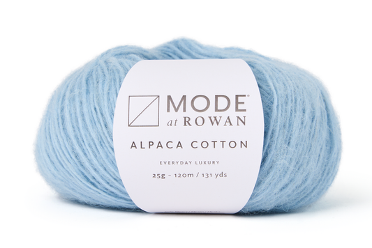 Rowan yarn in blue, cotton blend