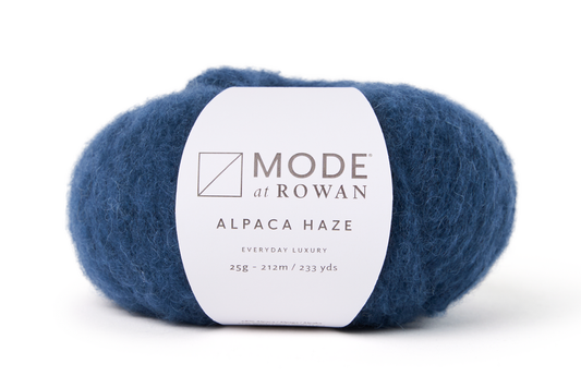 Rowan yarn in navy, alpaca blend