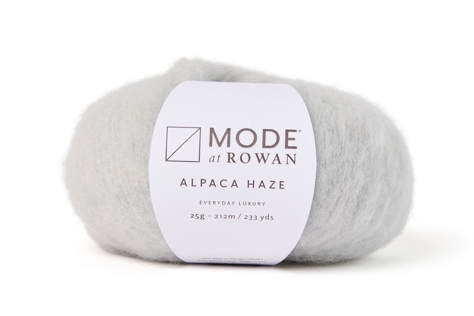 Rowan yarn in silver, alpaca blend