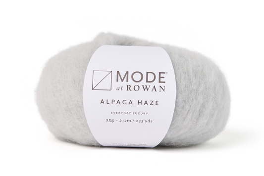 Rowan yarn in silver, alpaca blend