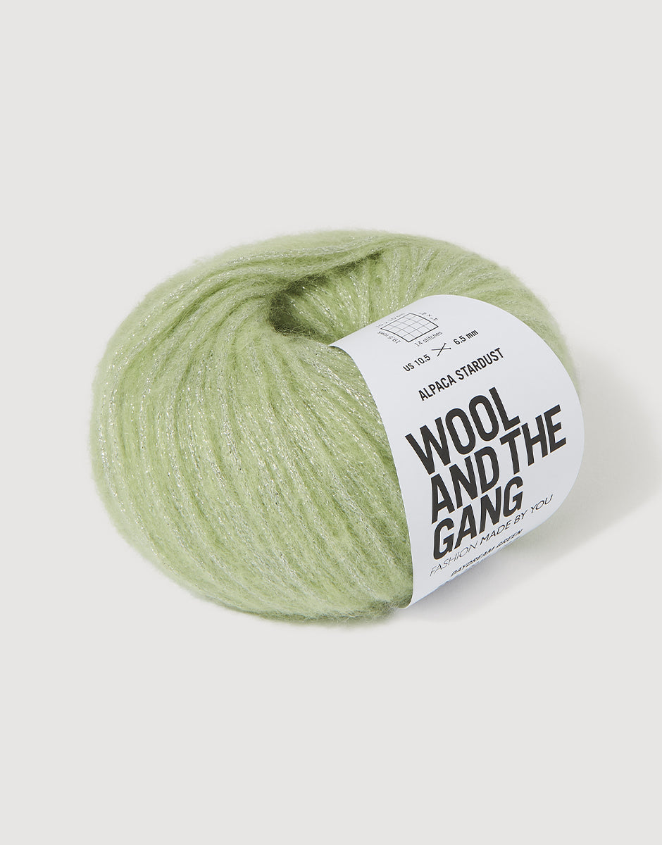 Wool and the Gang Alpaca Stardust 50g - Daydream Green
