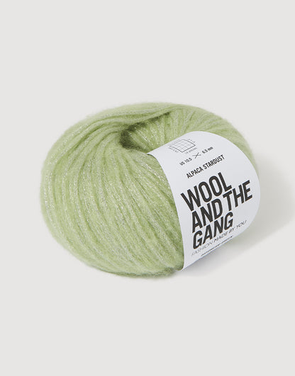 Wool and the Gang Alpaca Stardust 50g - Daydream Green