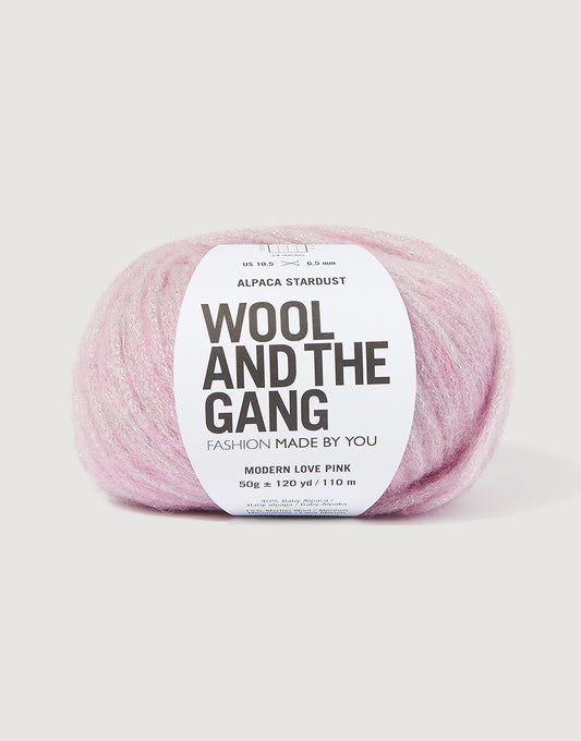 Wool and the Gang Alpaca Stardust 50g - Modern Love Pink