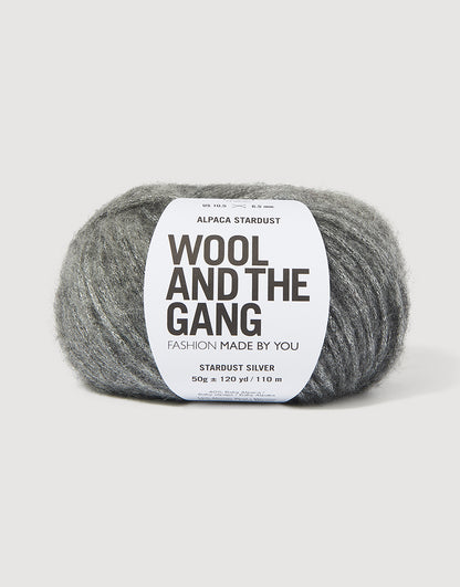 Wool and the Gang Alpaca Stardust 50g - Stardust Silver