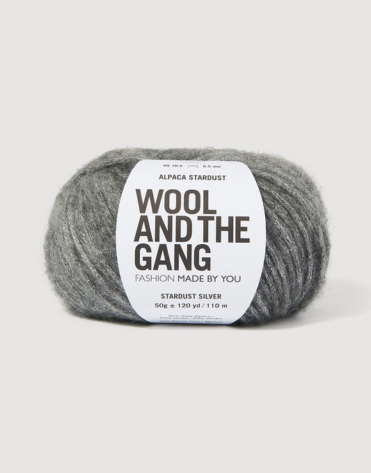 Wool and the Gang Alpaca Stardust 50g - Stardust Silver