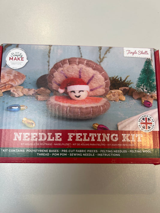Simply Make. Jingle Shells Needle Felting Kit.
