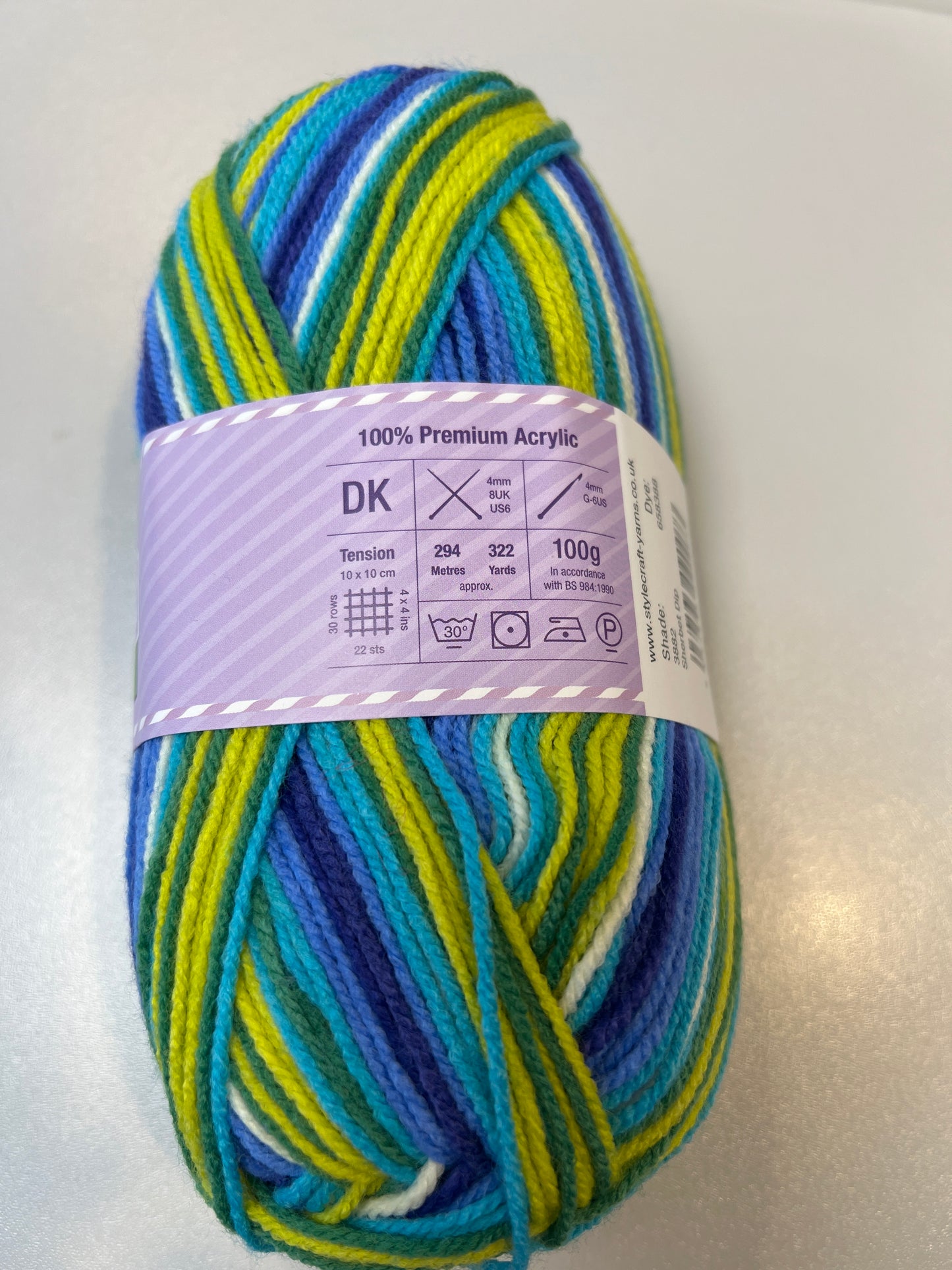 Stylecraft Merry Go Round DK in Merry GoRound DK. Sherbet Dip — 100% Premium Acrylic, DK (Double Knitting), 100g