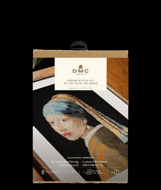 DMC Cross Stitch Kit.  Girl with a Pearl Earring