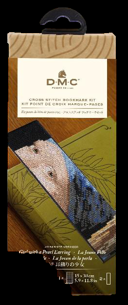 DMC Cross Stitch Bookmark Kit.  Girl with a Pearl Earring