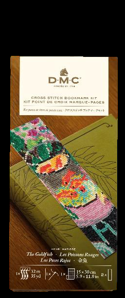 DMC Cross Stitch Bookmark Kit.  Gold fish