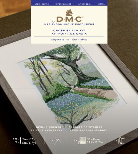 DMC Cross Stitch Kit.  Spring Scenery