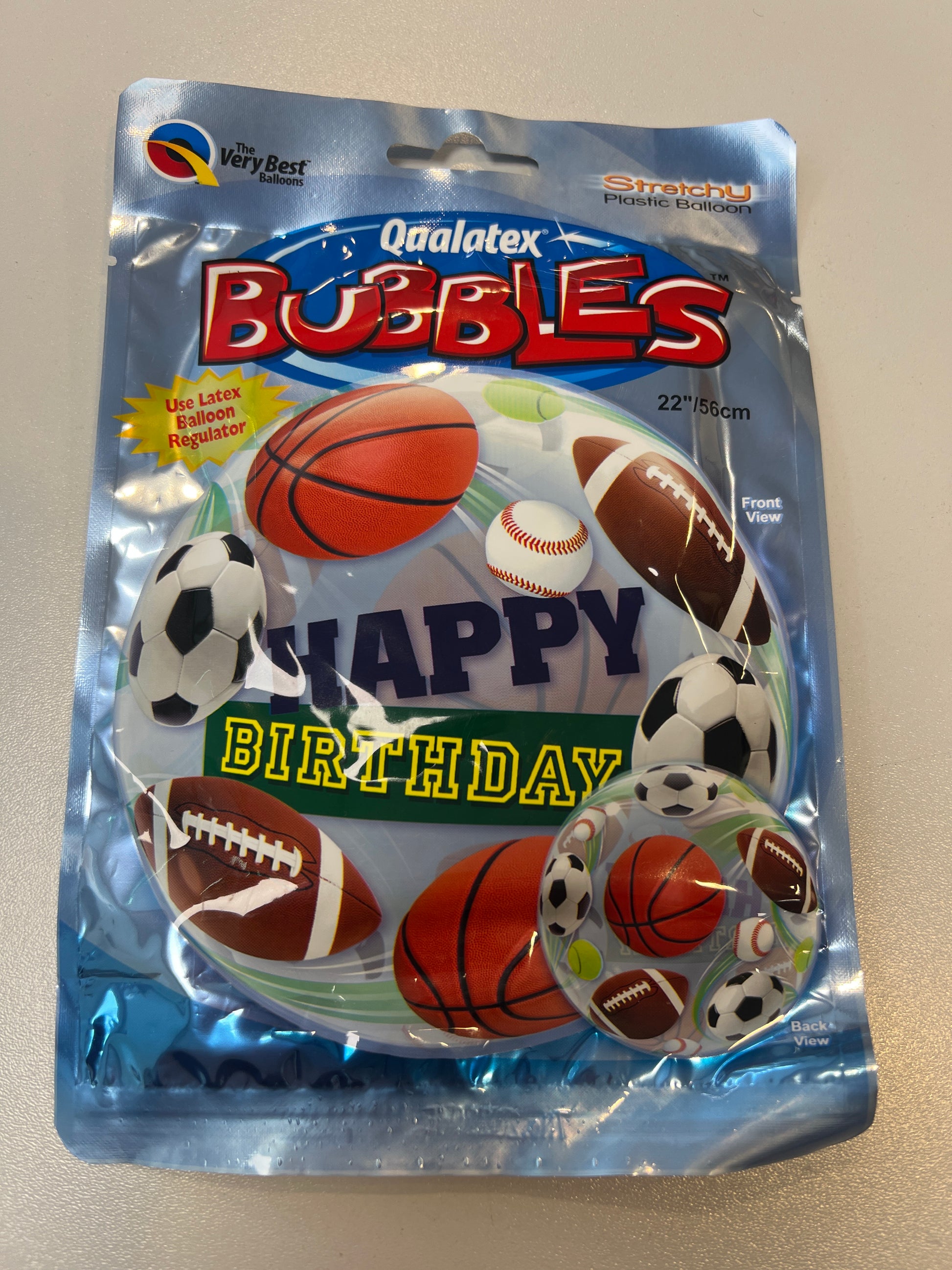 Qualatex Bubbles Happy Birthday Balloon