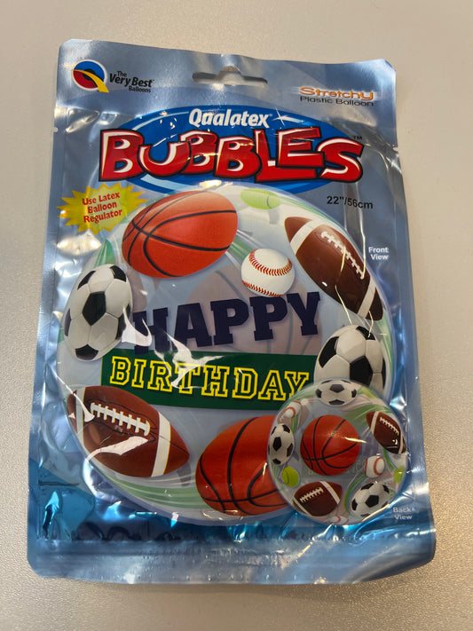 Qualatex Bubbles Happy Birthday Balloon