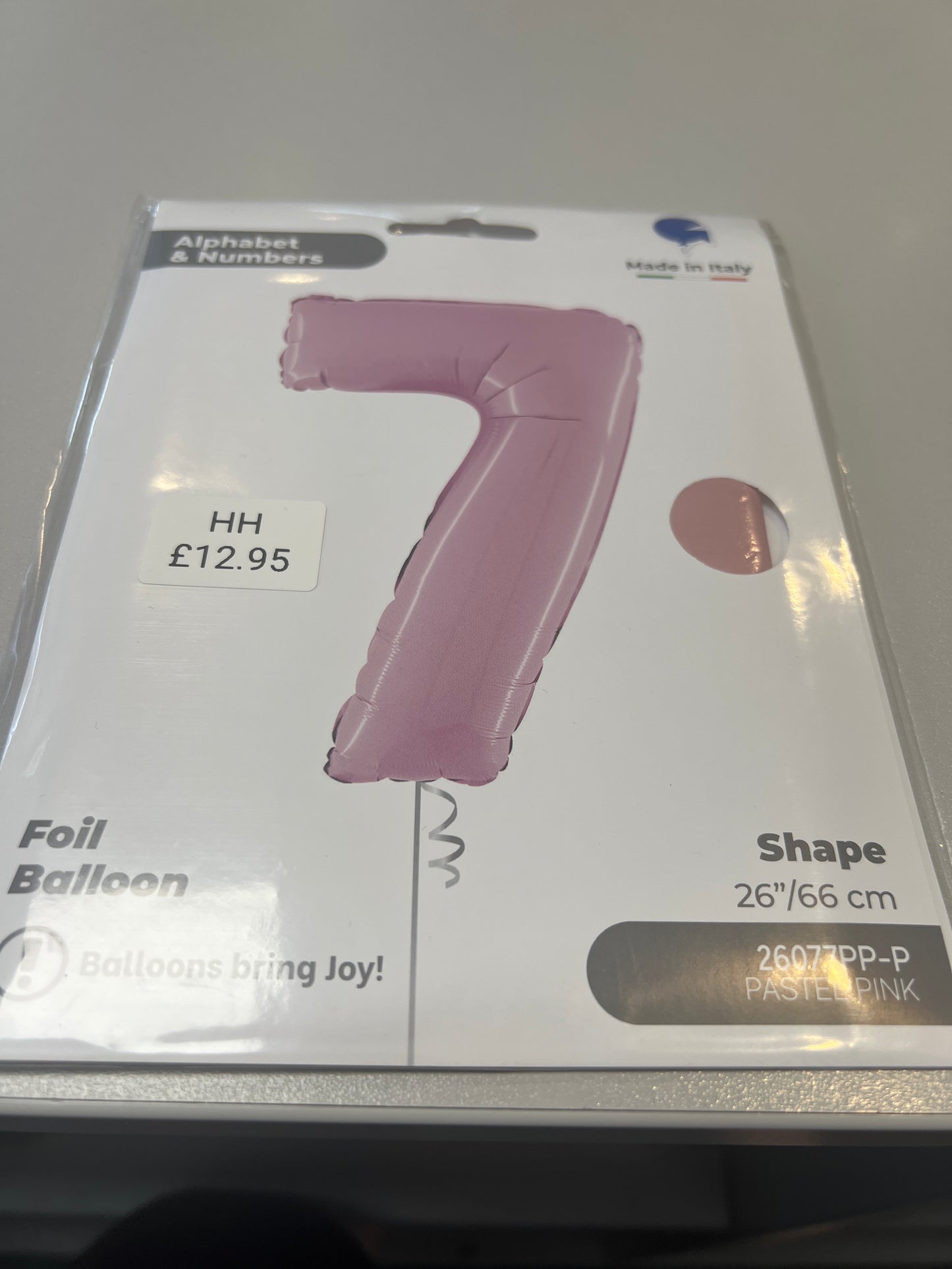 Helium balloon No7 pink.  26”