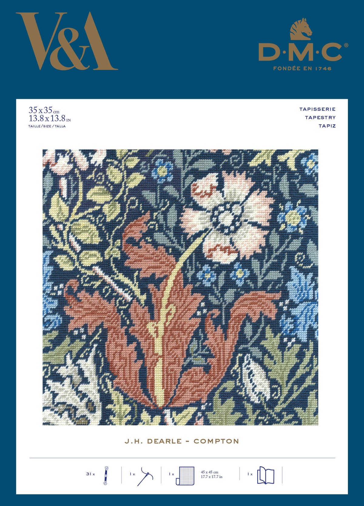 DMC V&A Tapestry Kit. William Morris - Compton