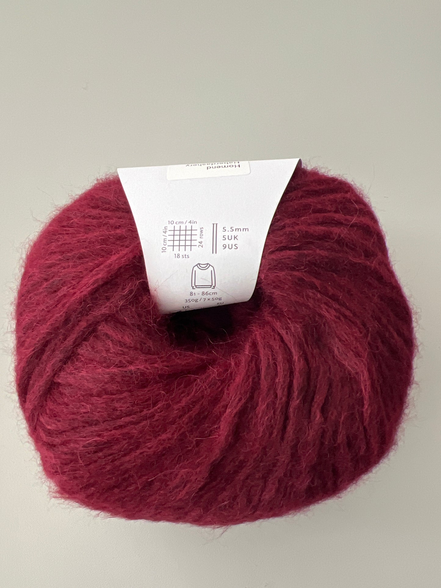 Rowan yarn, alpaca blend - close up detail