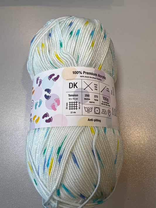 Stylecraft Bambino DK in Dotty Delight — 100% Premium Acrylic, DK (Double Knitting), 100g