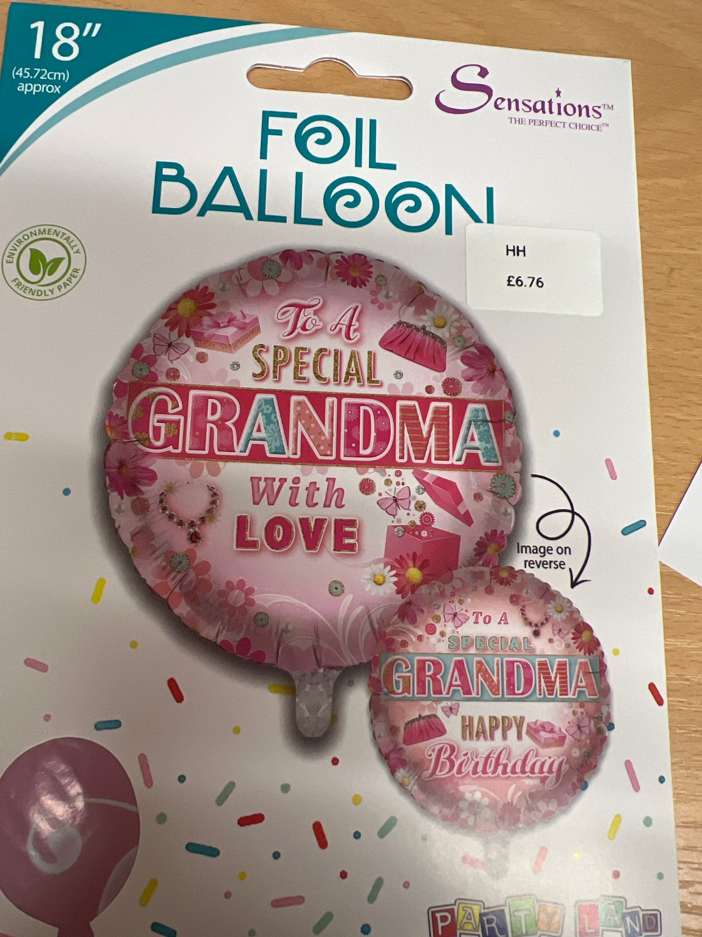 Special grandma helium balloon