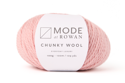 Rowan yarn in rose, wool blend