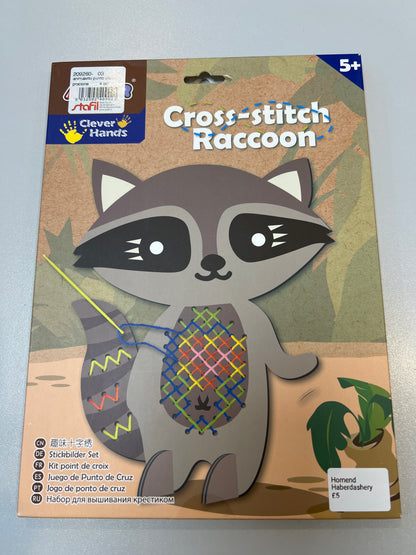 Stafil Children’s Cross Stitch. Raccoon
