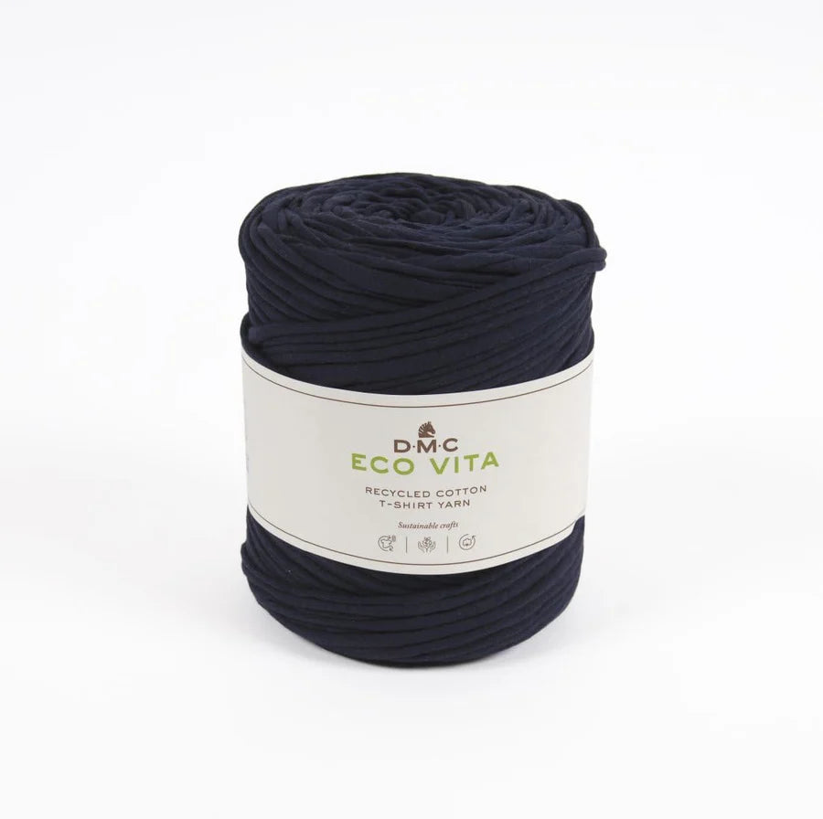 DMC Eco Vita Recycled Cotton T-Shirt Yarn - Dark Blue