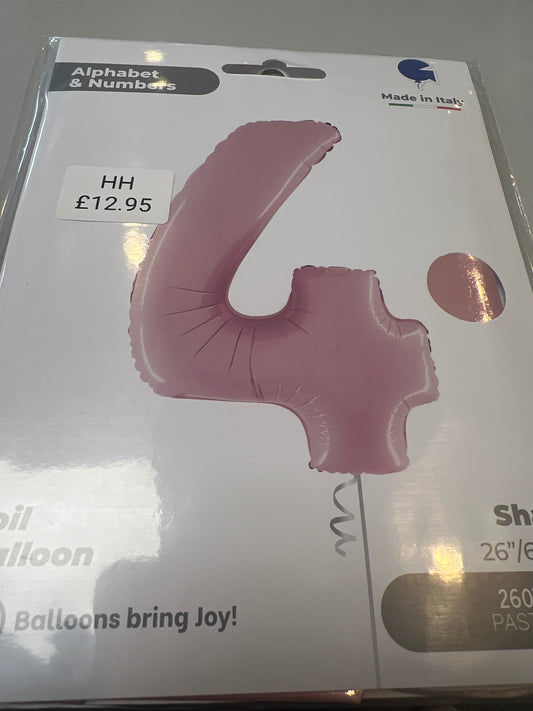 Helium balloon No 4 pink. 26”