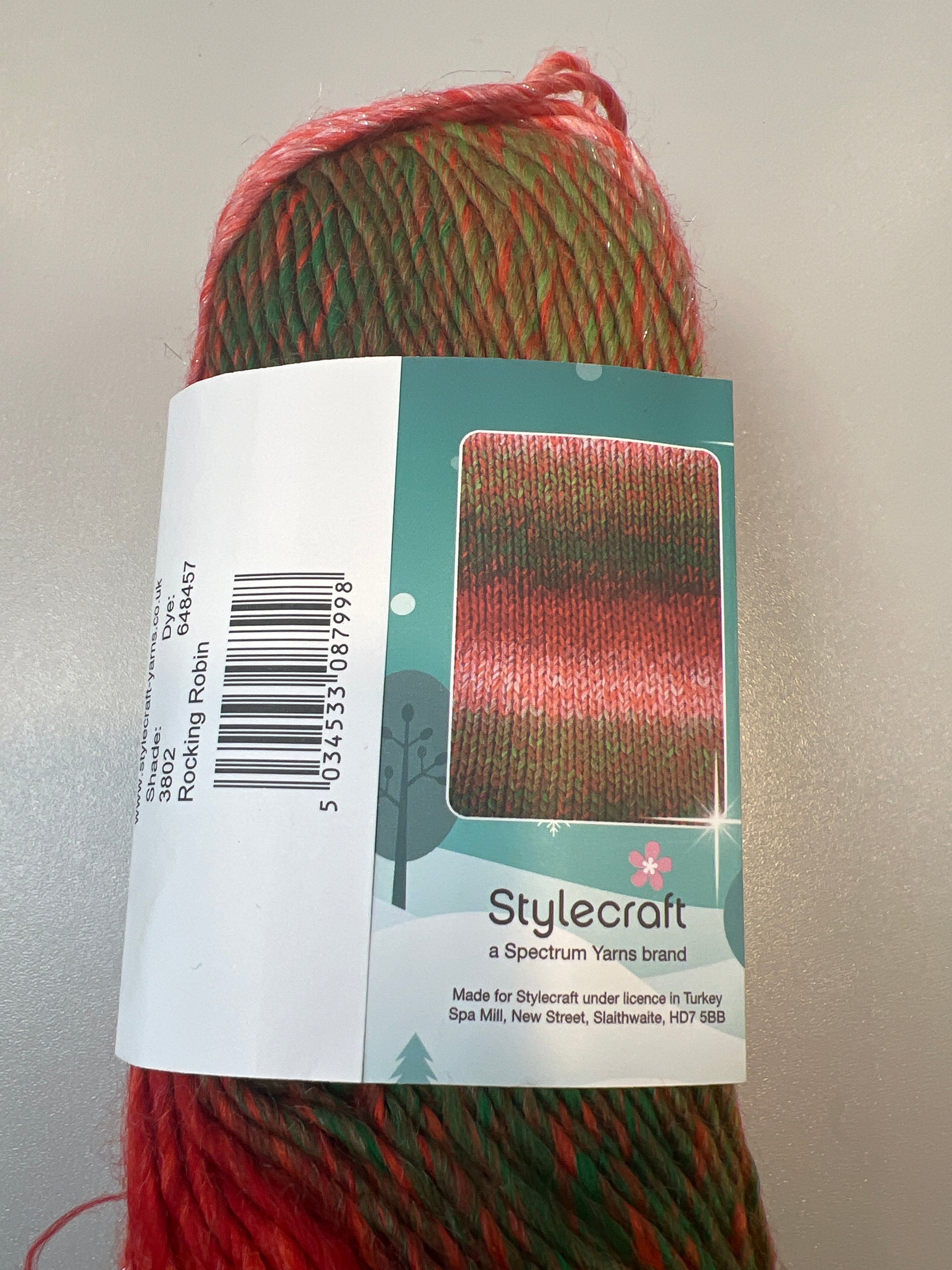 Stylecraft Wonderland Chunky in Rocking Robin — 100% Premium Acrylic, Chunky, 100g