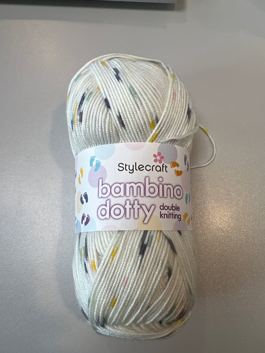 Stylecraft Bambino DK in Dotty DK - Cheer — 100% Premium Acrylic, DK (Double Knitting), 100g