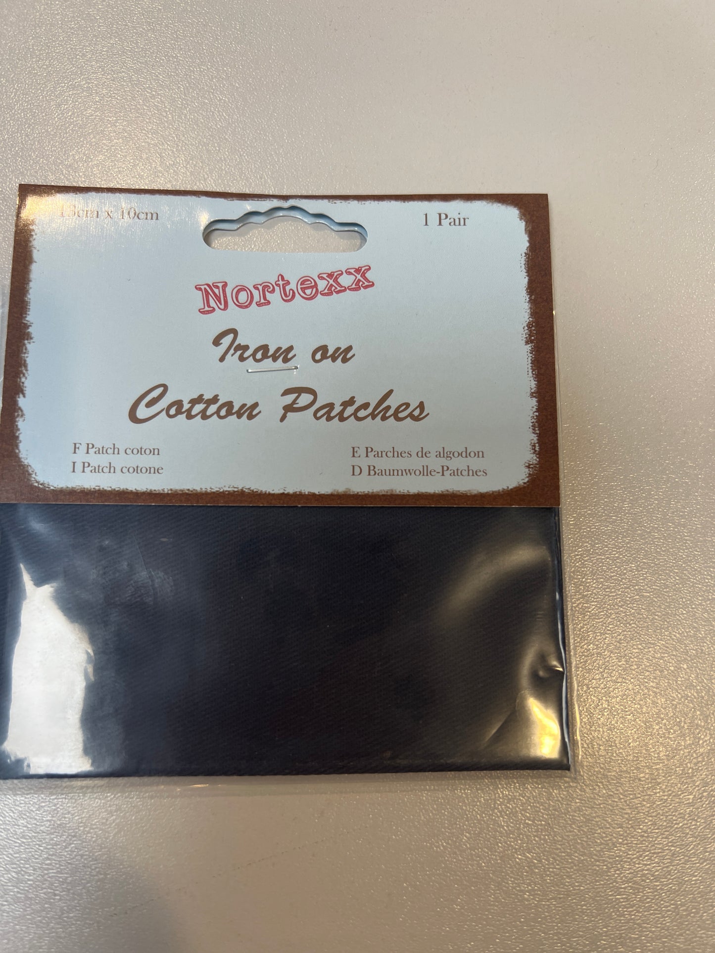 Nortexx Iron on Cotton Patches- Navy