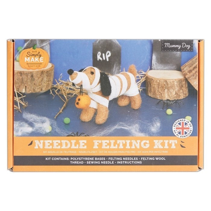 Simply Make Needle Felting Kit Mummy Dog