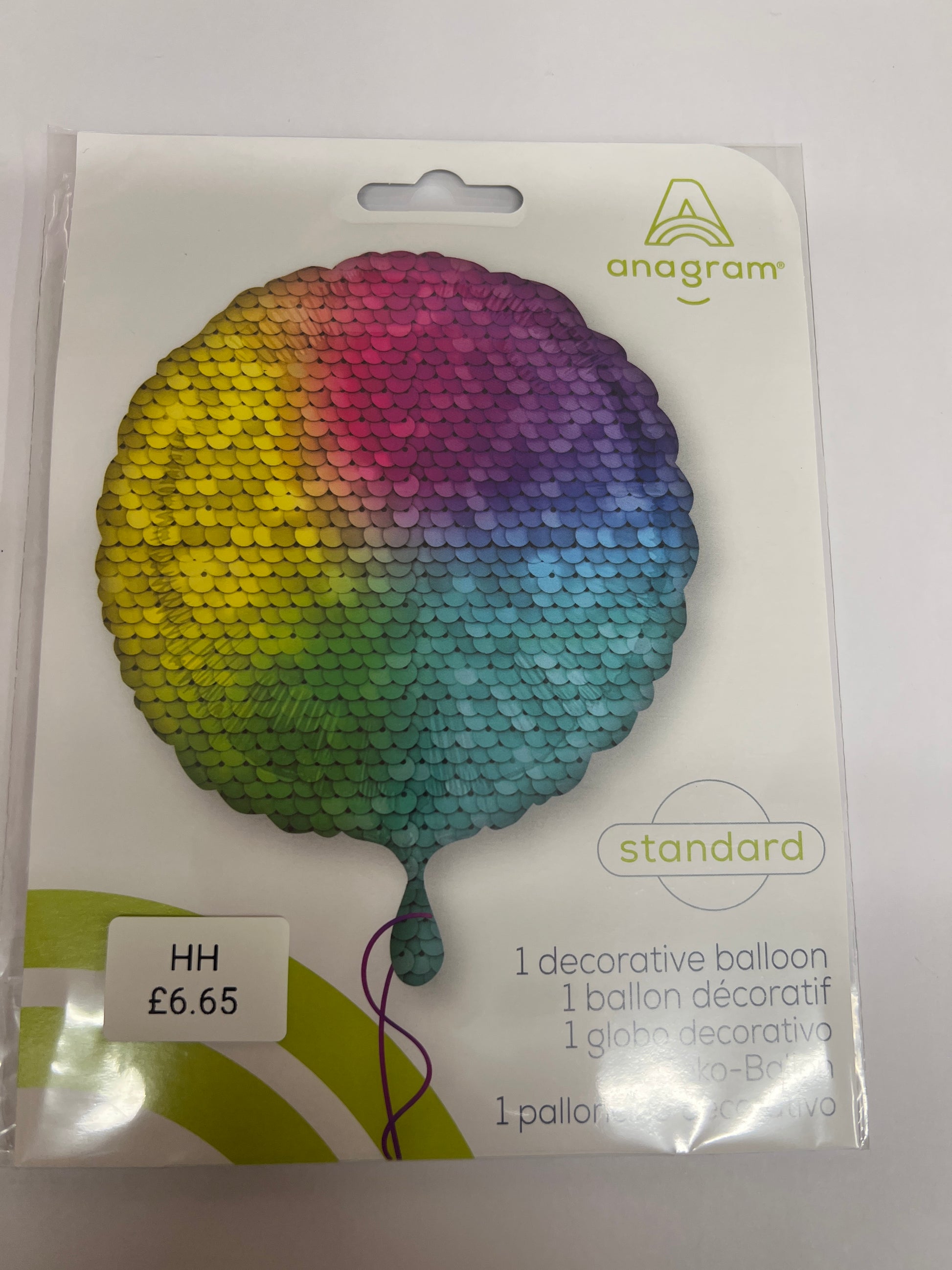 Sequins rainbow helium balloon