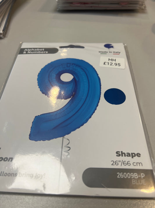 Helium No9 balloon blue