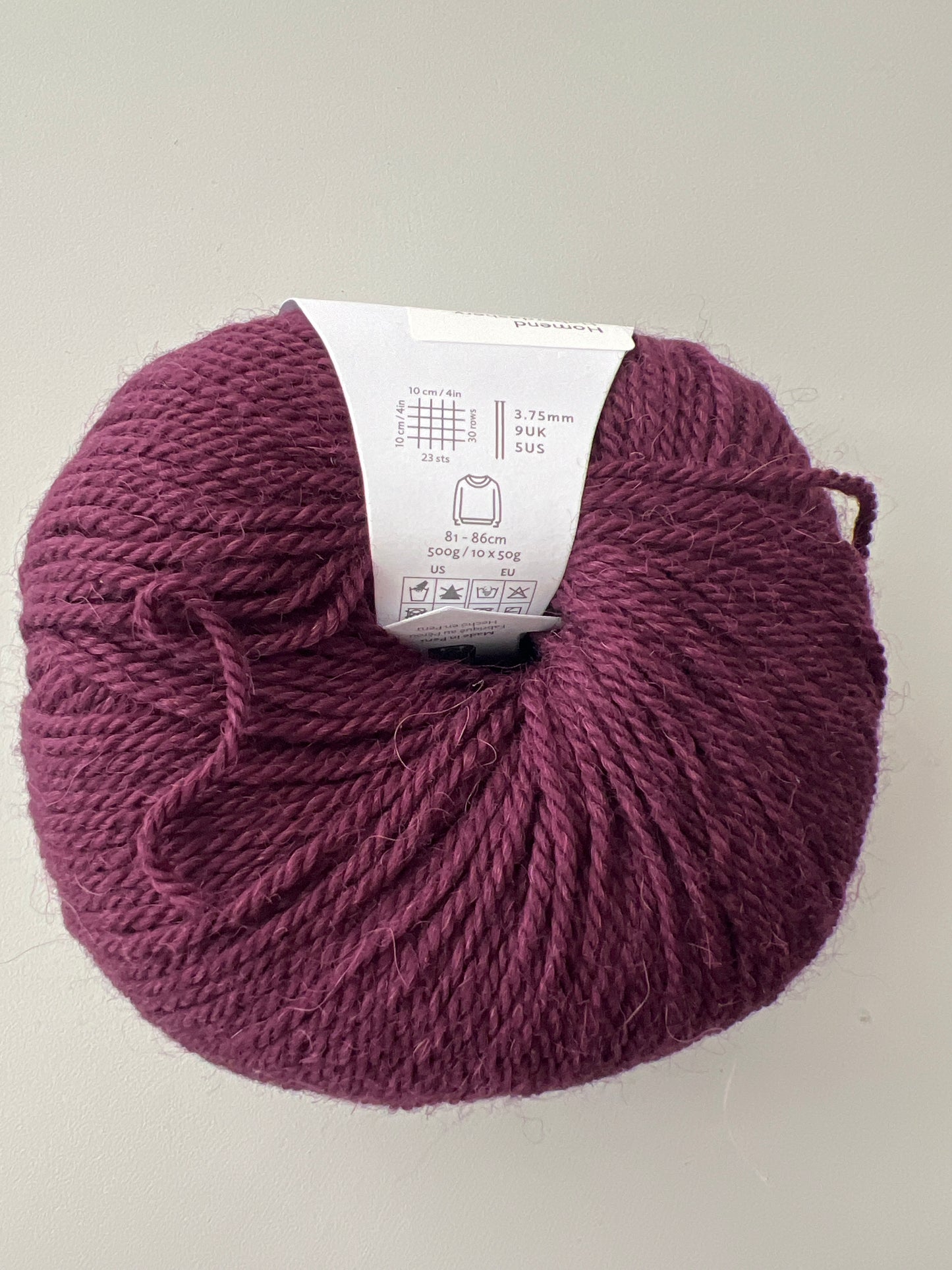Rowan yarn, wool blend - close up detail