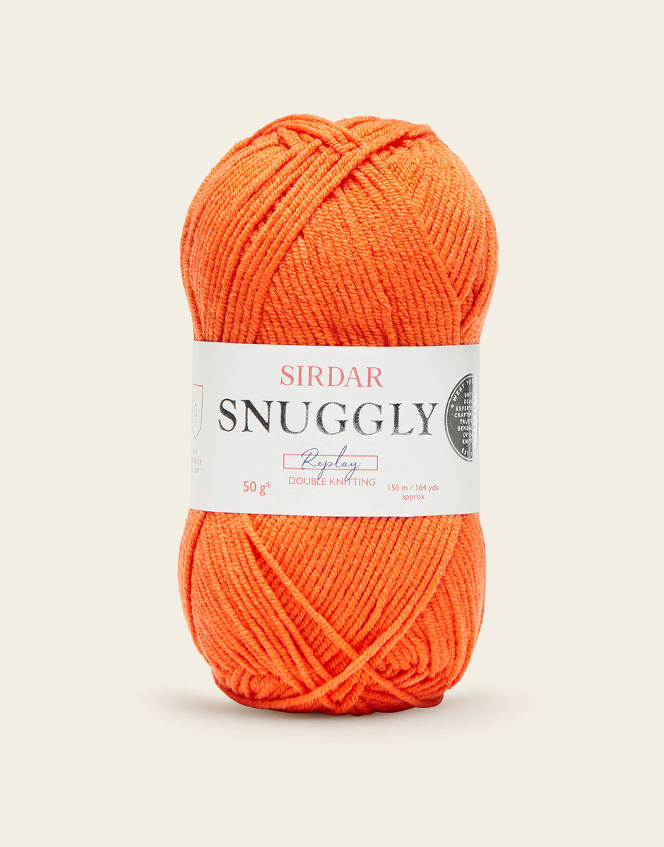 SIRDAR SNUGGLY REPLAY DK, 50G - Carrot Crush ball (126)