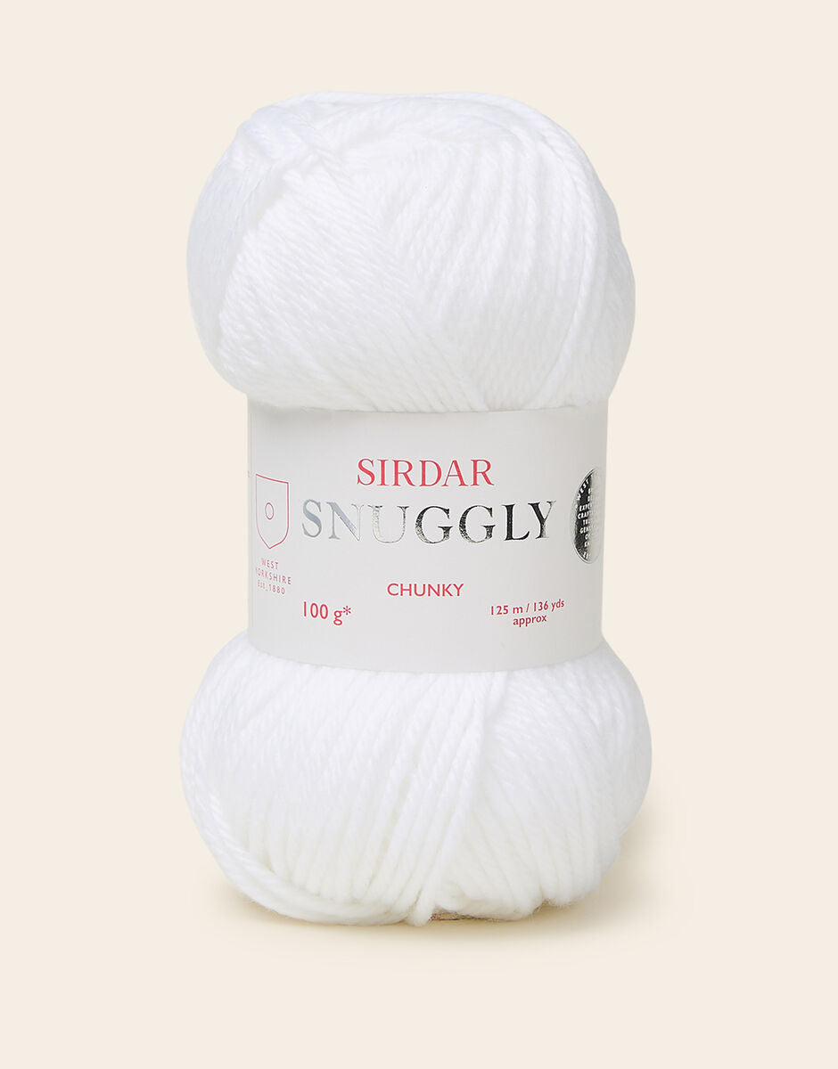 Sirdar yarn in white