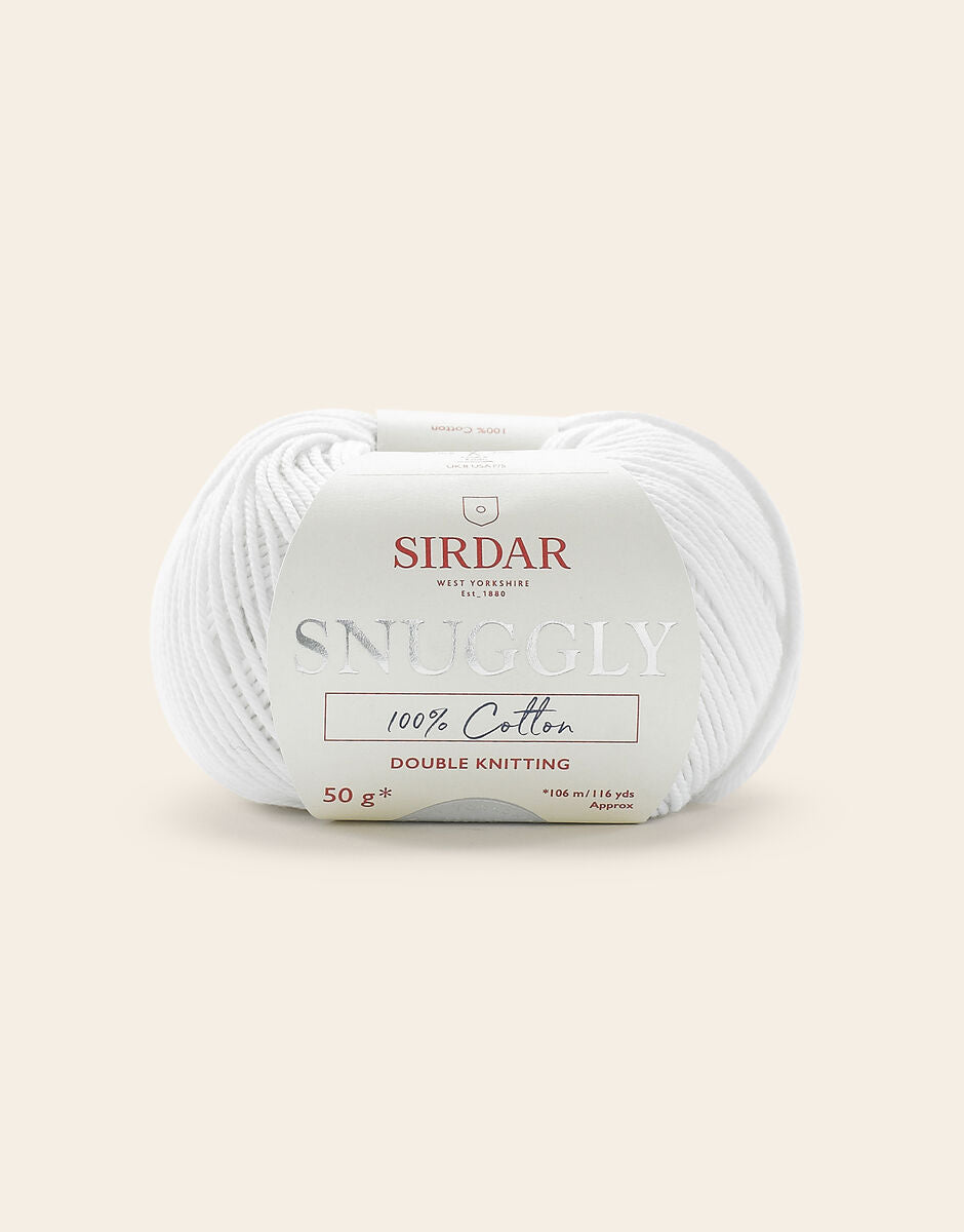 Sirdar Snuggly Cotton - White - White