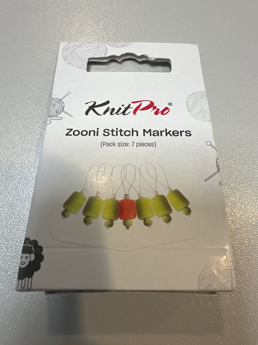 KnitPro Zooni stitch markers. Holly