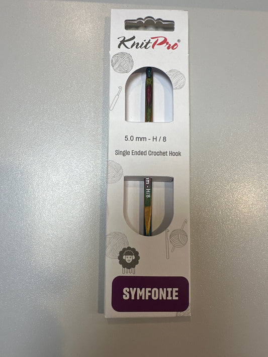 KnitPro Symfonie single ended croch hook