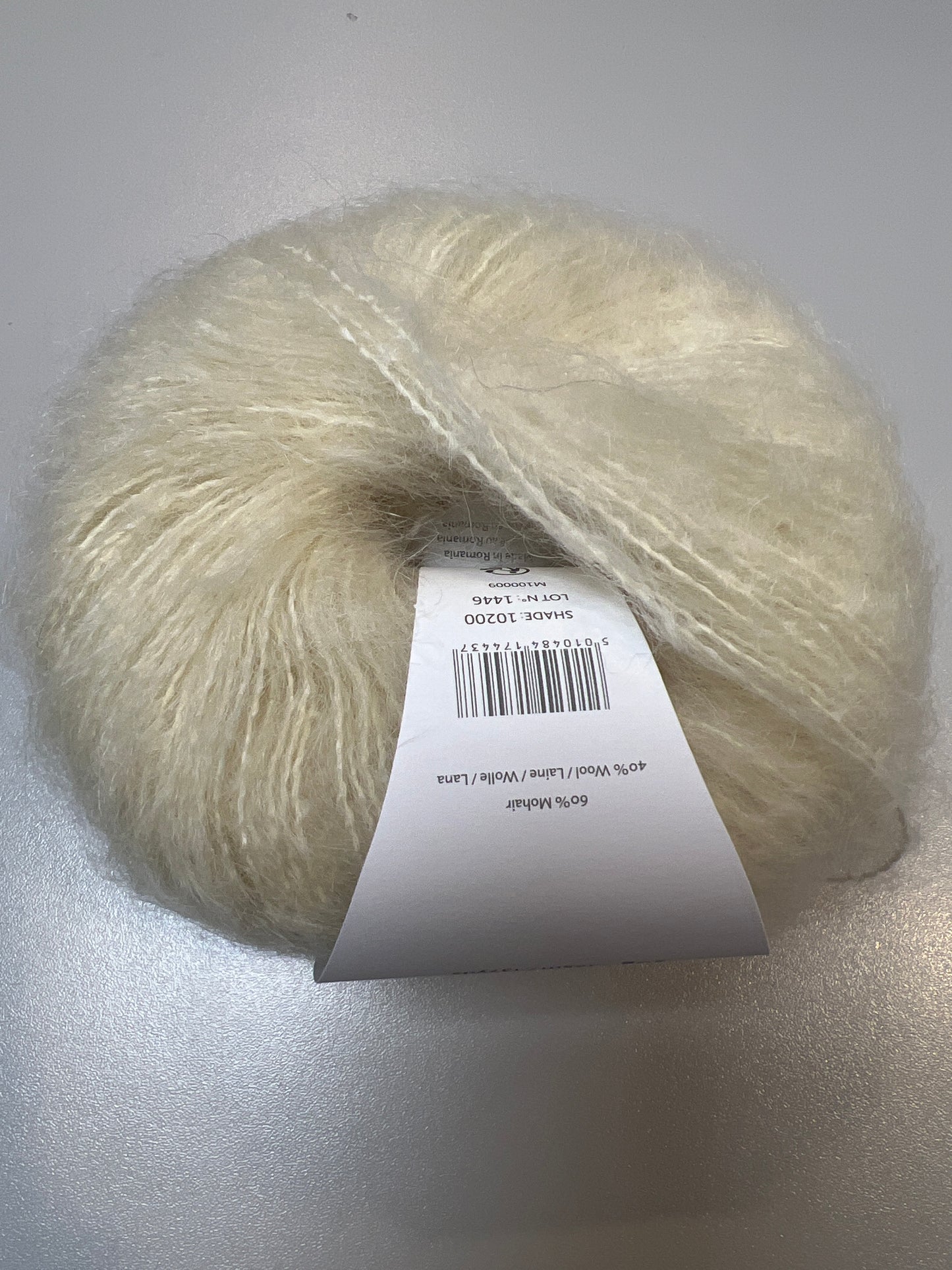 Rowan yarn, mohair blend - close up detail