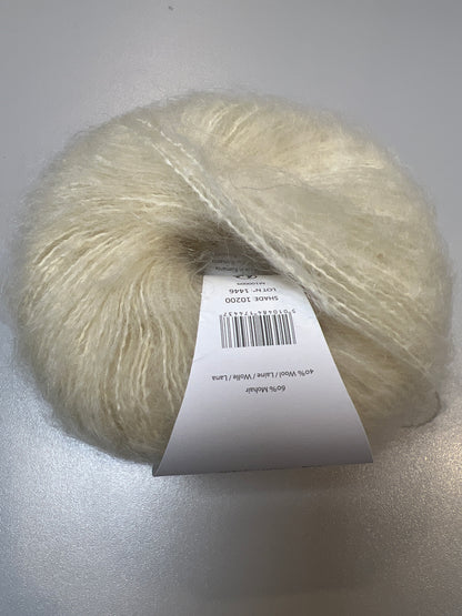 Rowan yarn, mohair blend - close up detail