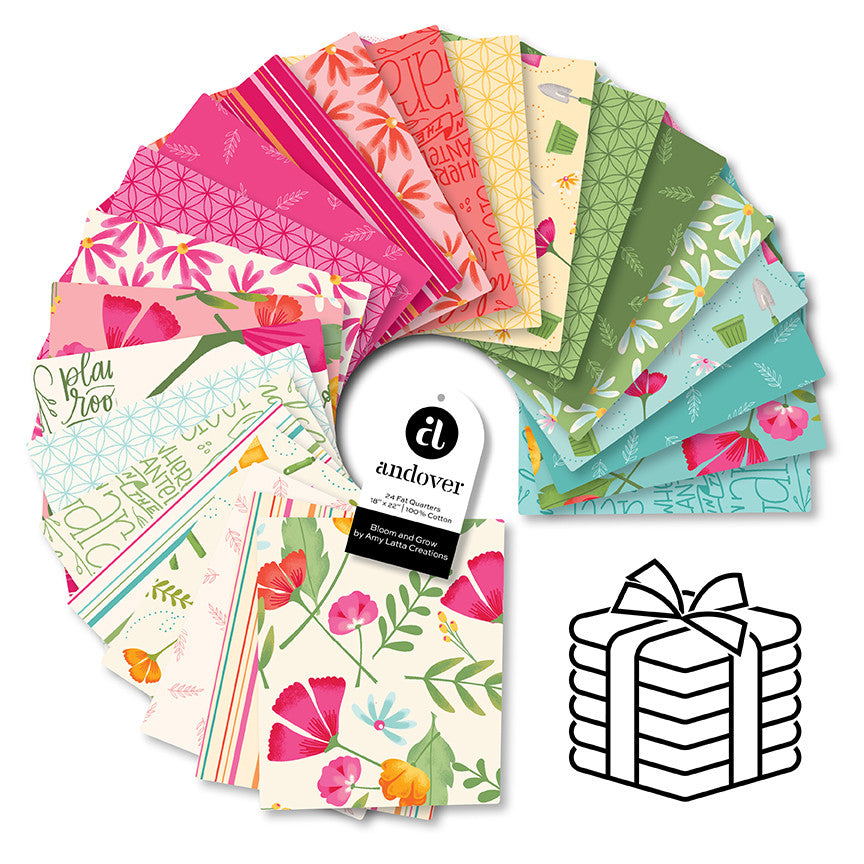 Andover Fabrics Bloom and Grow - Fat Quarter Bundle (24 Cuts)