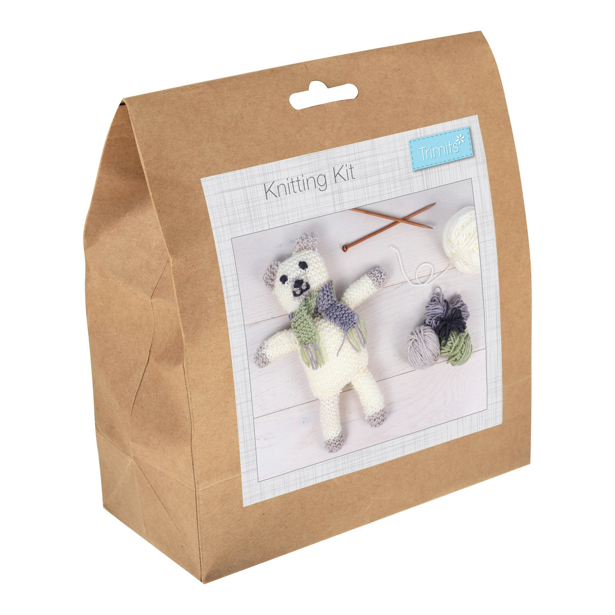 Trimits Character Knitting Kit Bear