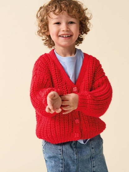 Sirdar Pattern 2630 - Pop Pop Cardi Childrens in Snuggly Chunky