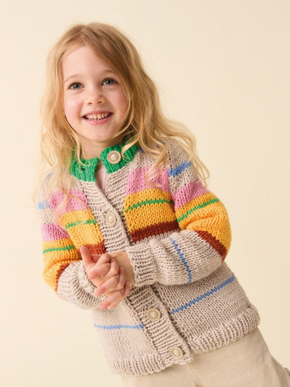 Sirdar F077 Scandi-Striped Cardi
